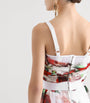 Dolce & Gabbana Multi Rose Print Corset Top
