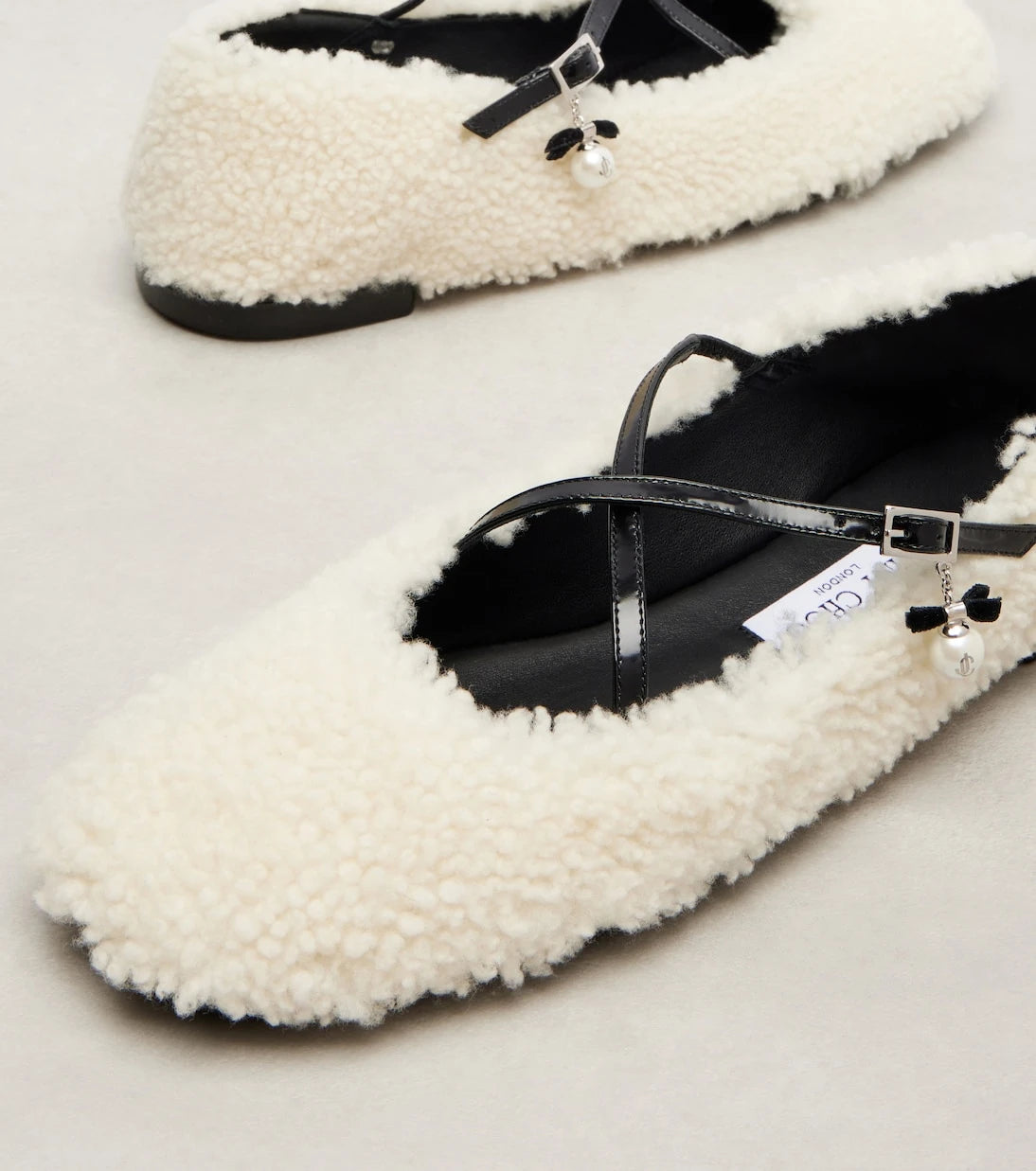Jimmy Choo - Eleri shearling ballet flats