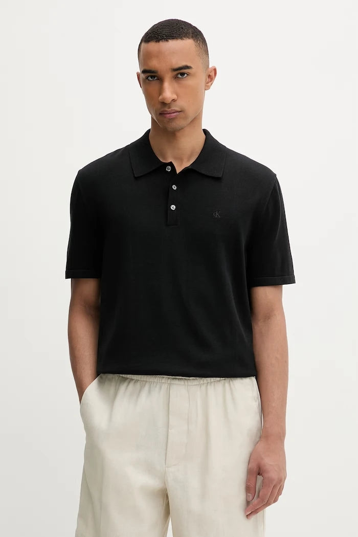 Calvin Klein erkek pamuklu yakalı polo tişört