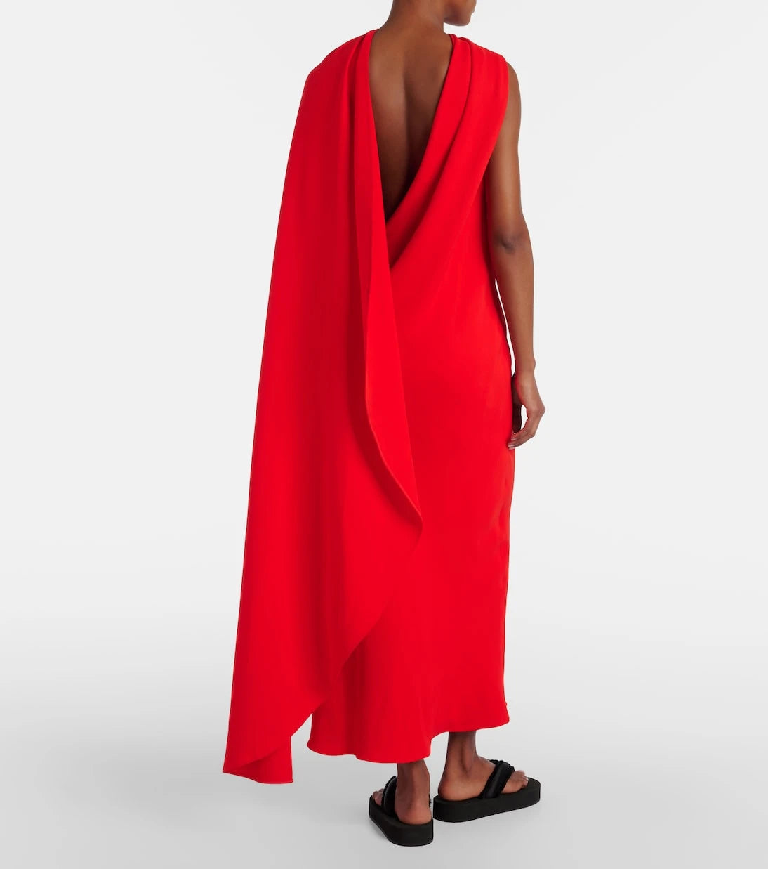 Balenciaga - Open-back caped gown