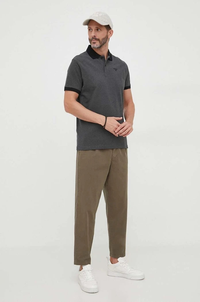 Barbour Yakalı Pamuklu Tişört