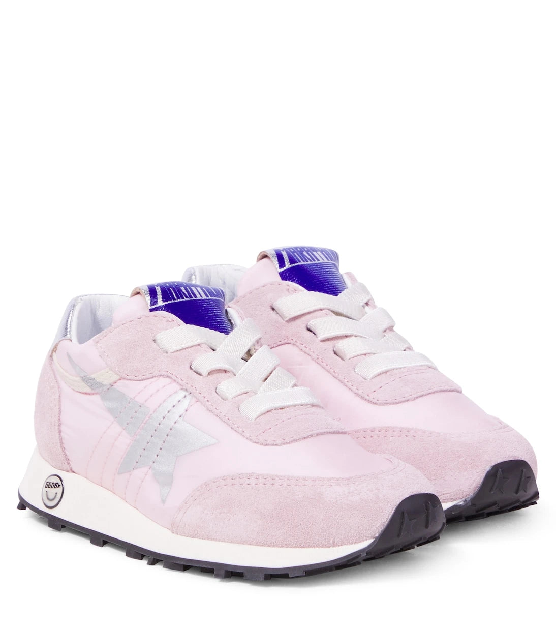 Golden Goose Kids - Marathon suede-trimmed sneakers