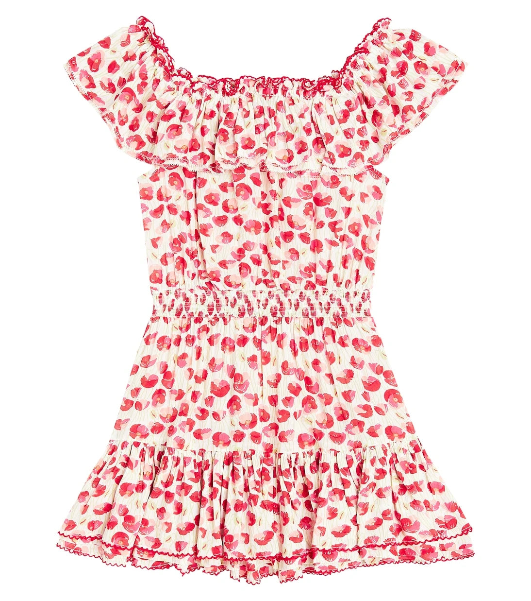 Poupette St Barth Kids - Bella printed ruffled dress