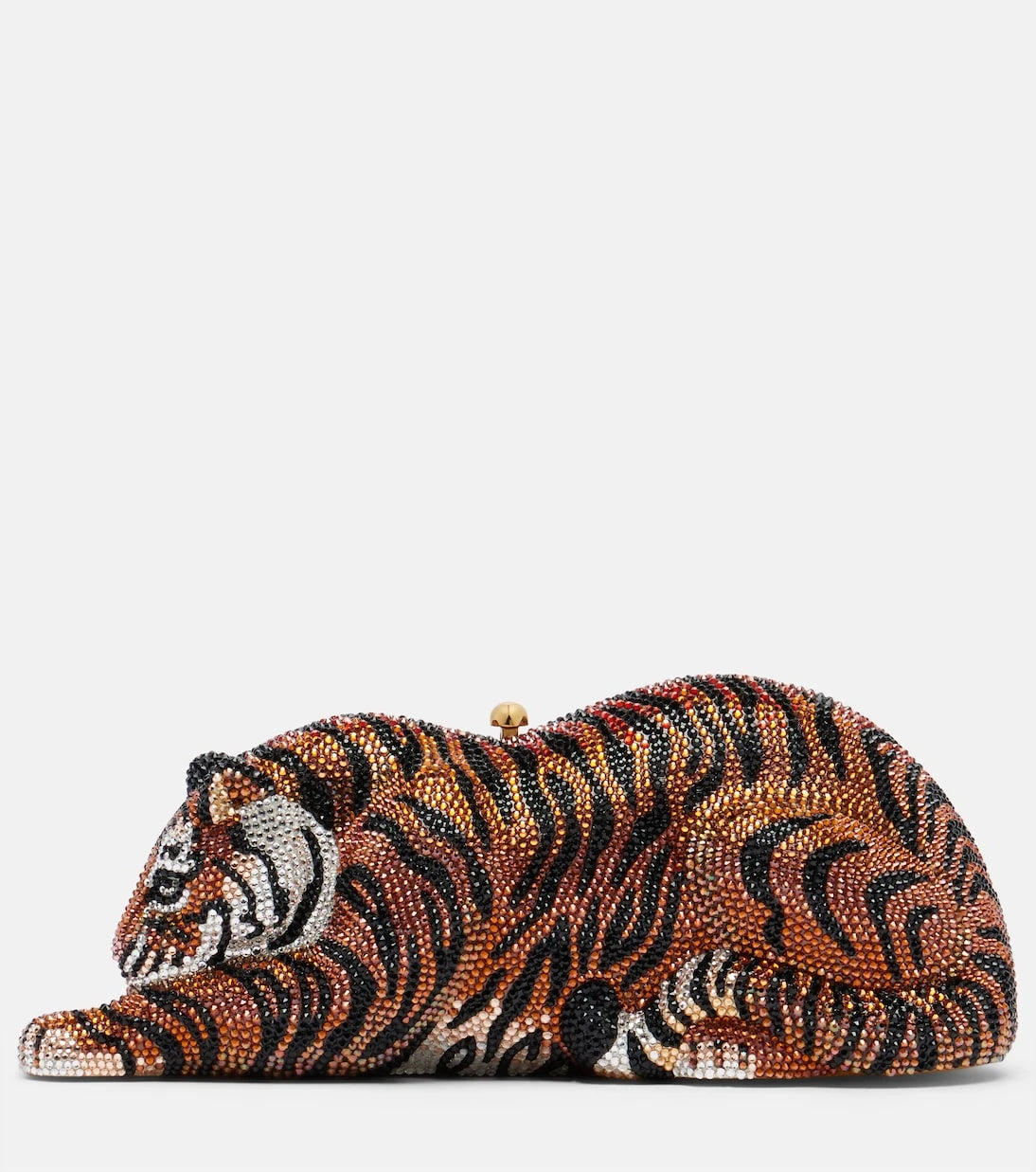Judith Leiber Couture - Wildcat Small crystal-embellished clutch