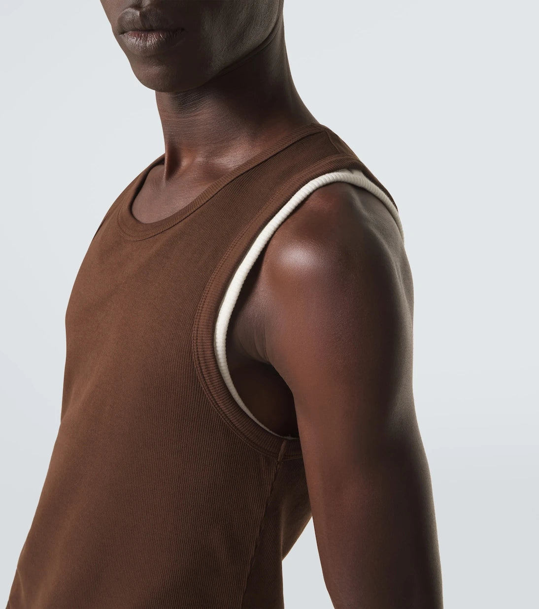 Entire Studios - Ribbed-knit cotton-blend jersey tank top