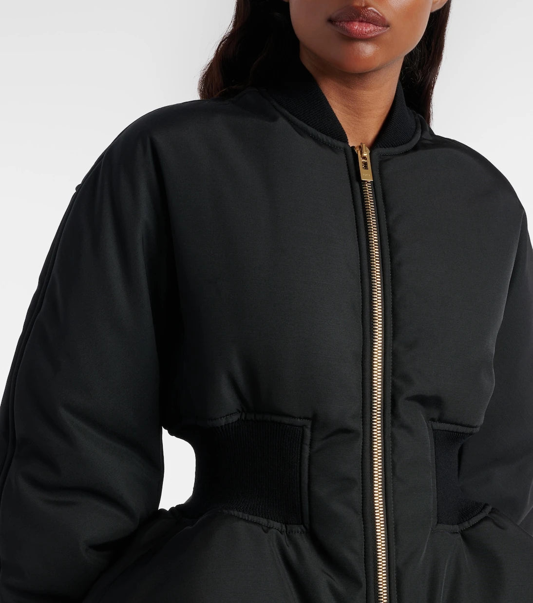 Alaïa - Peplum bomber jacket