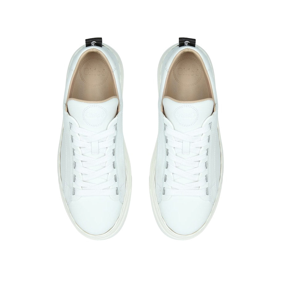 Chloé White Leather Lauren Sneakers