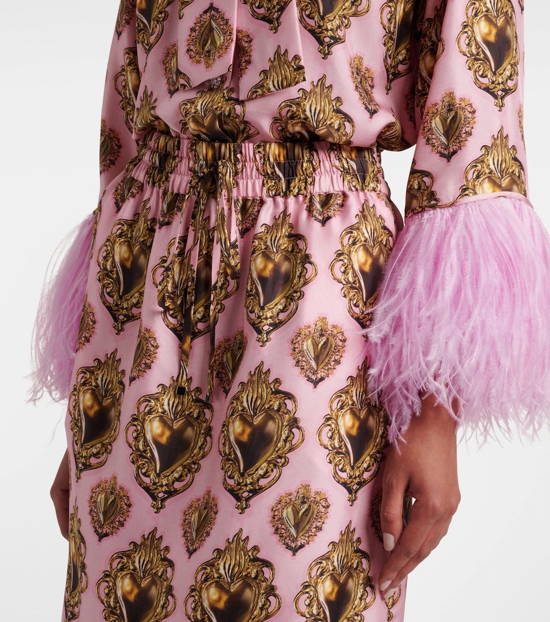Dolce&Gabbana - Printed silk midi skirt