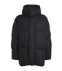 Black Mid-Leg Wilu Duvet Puffer Jacket