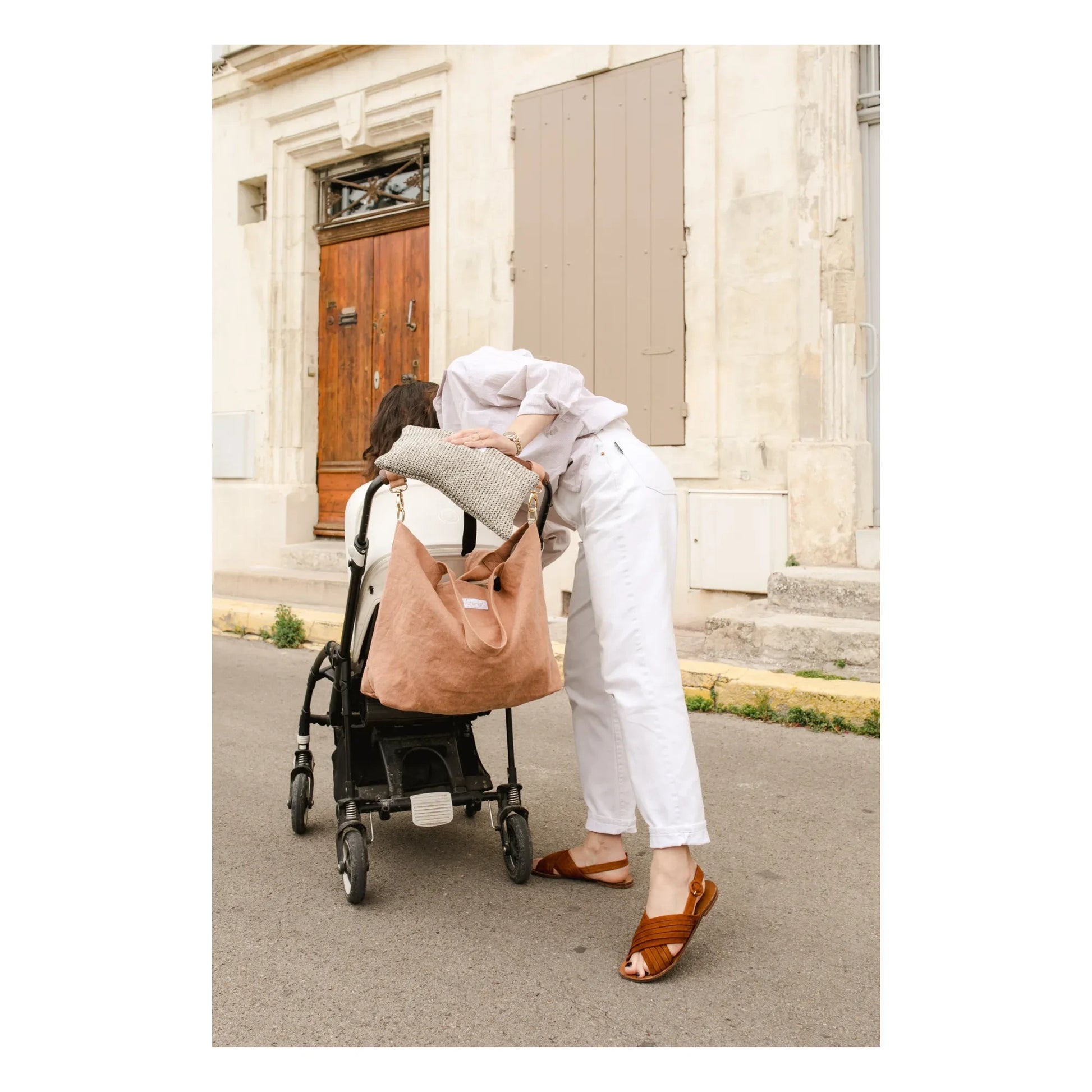 Adorna - Emma Linen tote bag | Terracotta