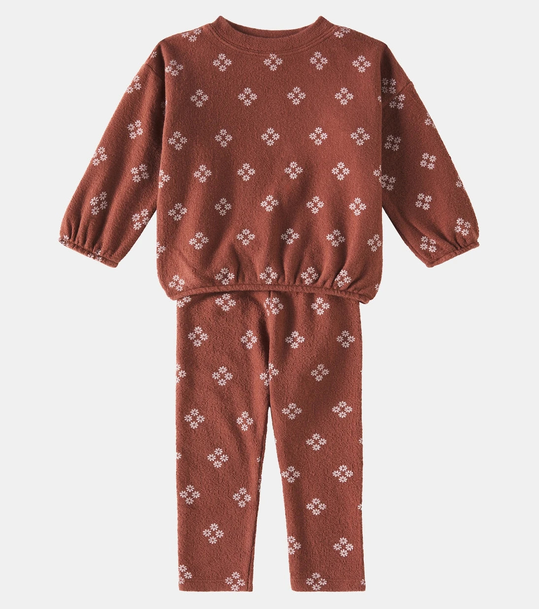 Rylee + Cru - Spongey cotton-blend sweatshirt and sweatpants set