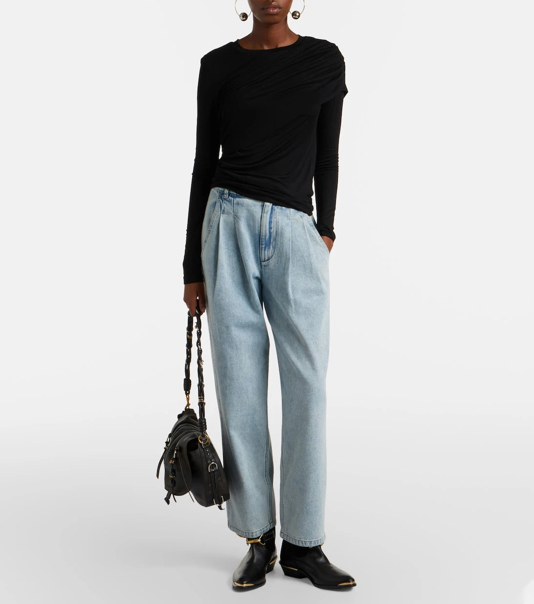 Marant Etoile - Dressi draped jersey top