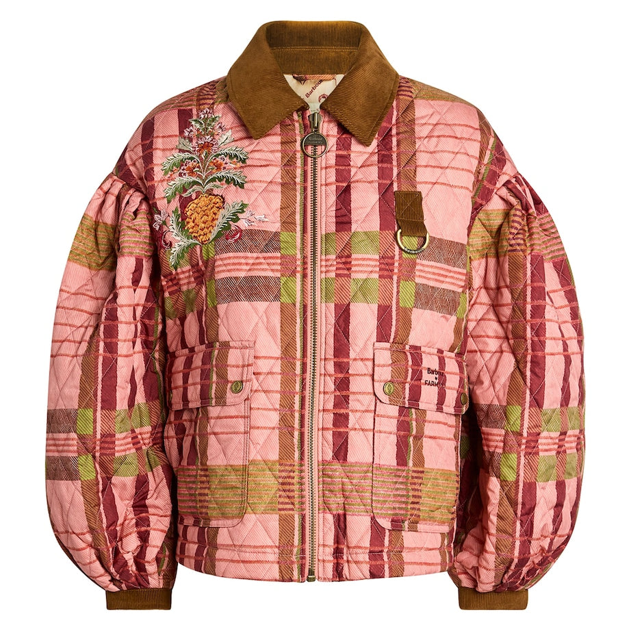 Barbour x FARM Rio Ana-Clara Quilted Jacket