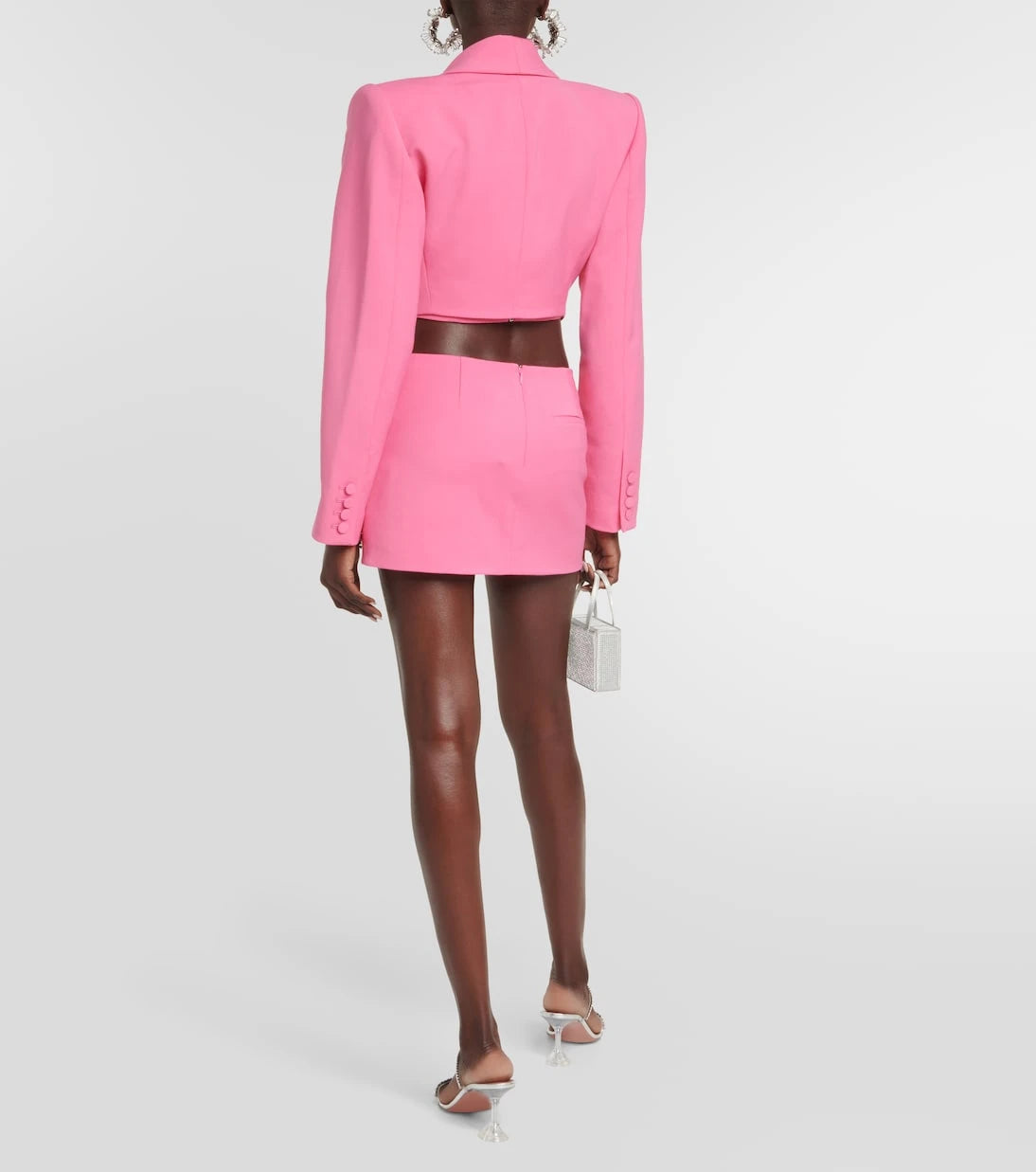 Area - Embellished cropped wool blazer