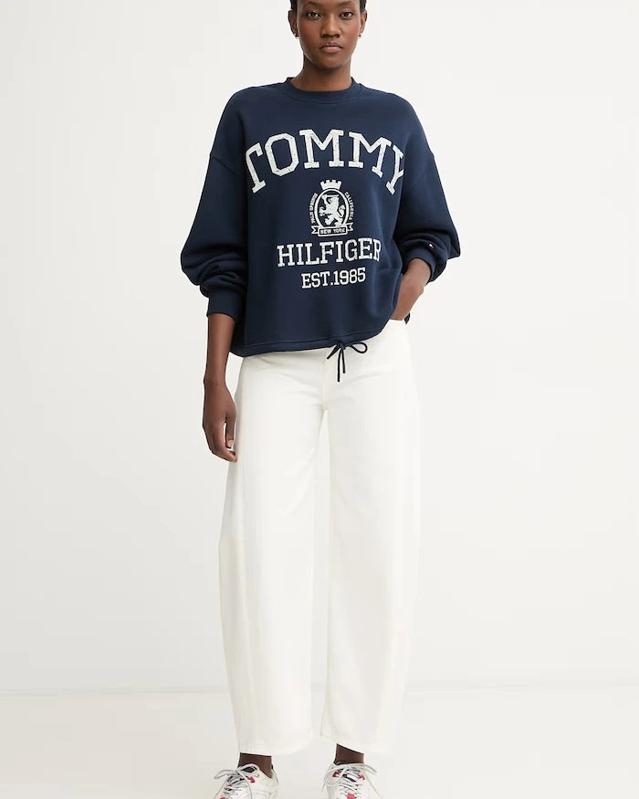 Tommy Hilfiger kadın pamuklu sweatshirt