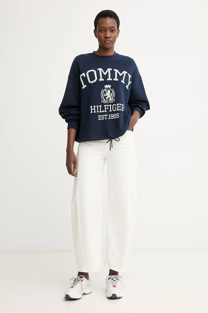 Tommy Hilfiger kadın pamuklu sweatshirt