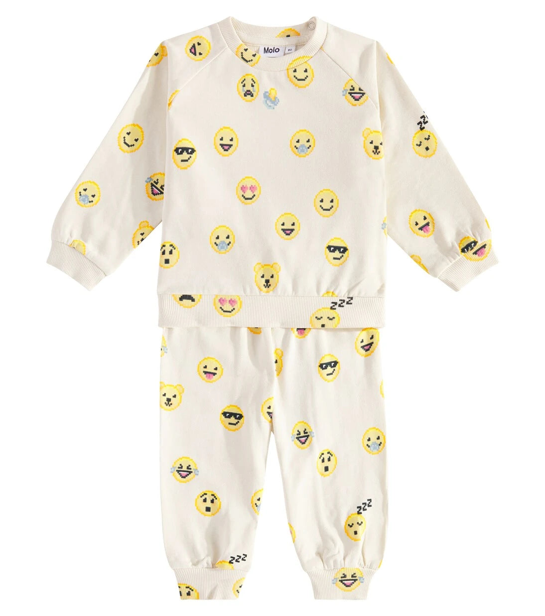 Molo - Baby Simeon jersey sweatshirt and sweatpants set
