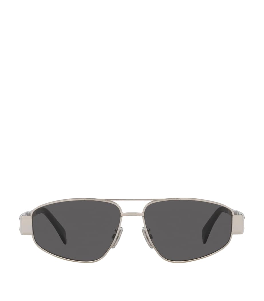 Celine Metal Triomphe Pilot Sunglasses