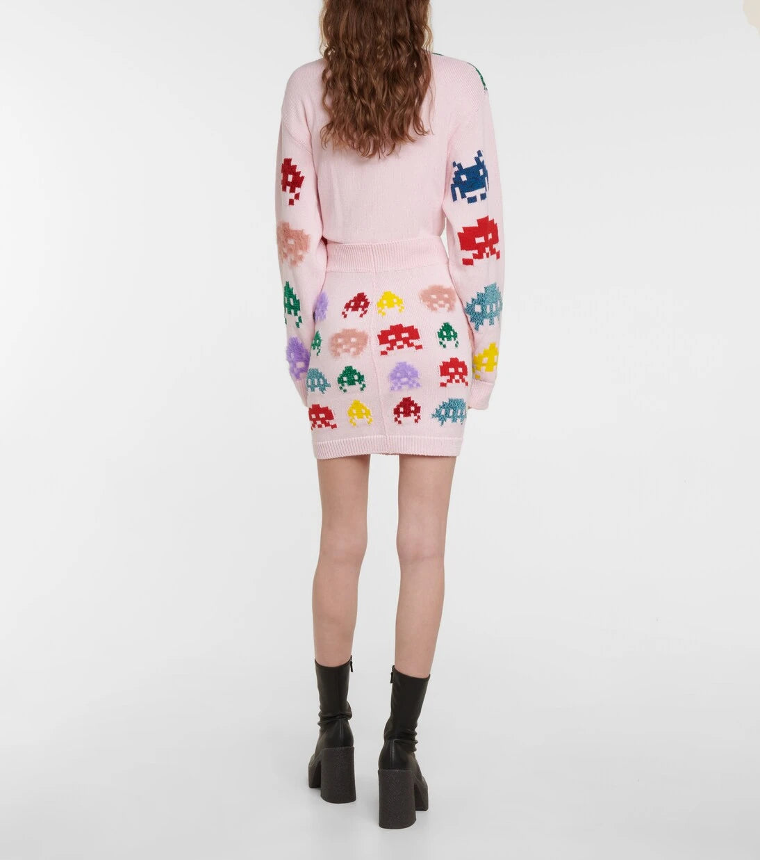 Stella McCartney - Intarsia knit wool-blend miniskirt