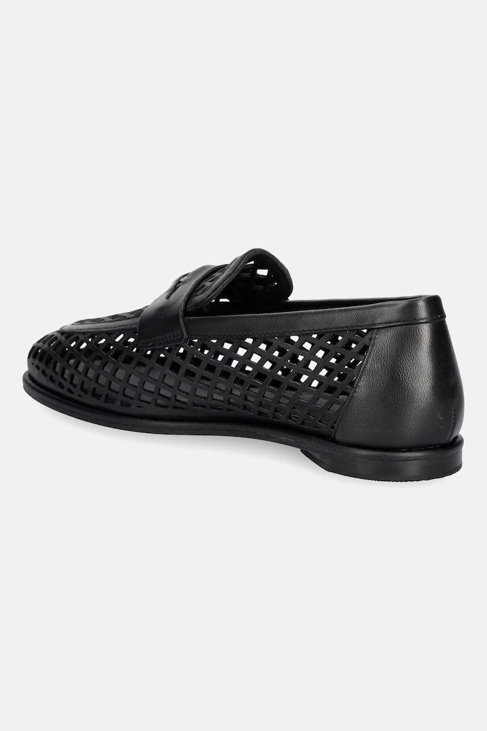 Tommy Hilfiger kadın deri mokasen TH COIN LTH LOAFER LASER CUT