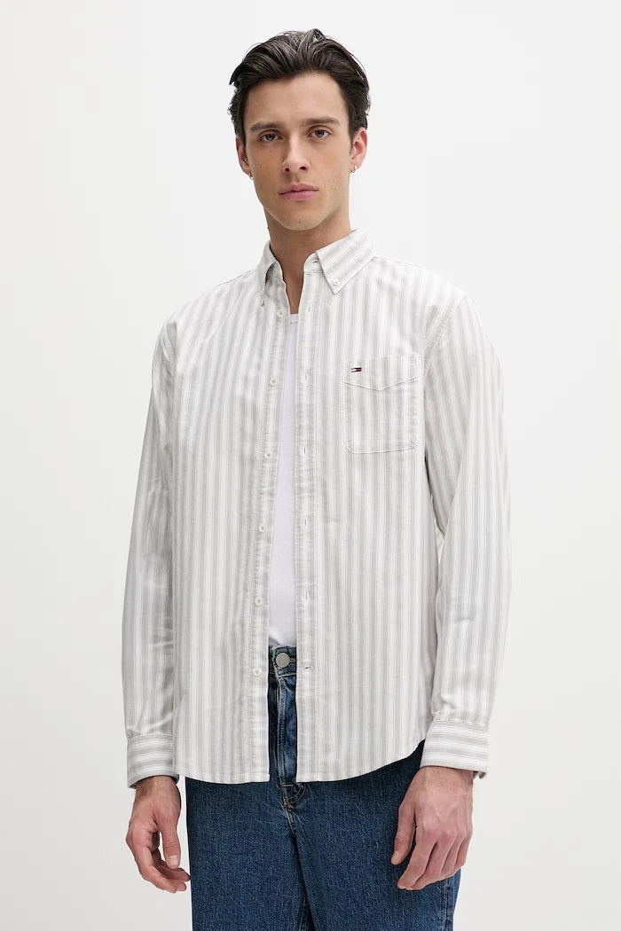 Tommy Jeans erkek pamuk gömlek