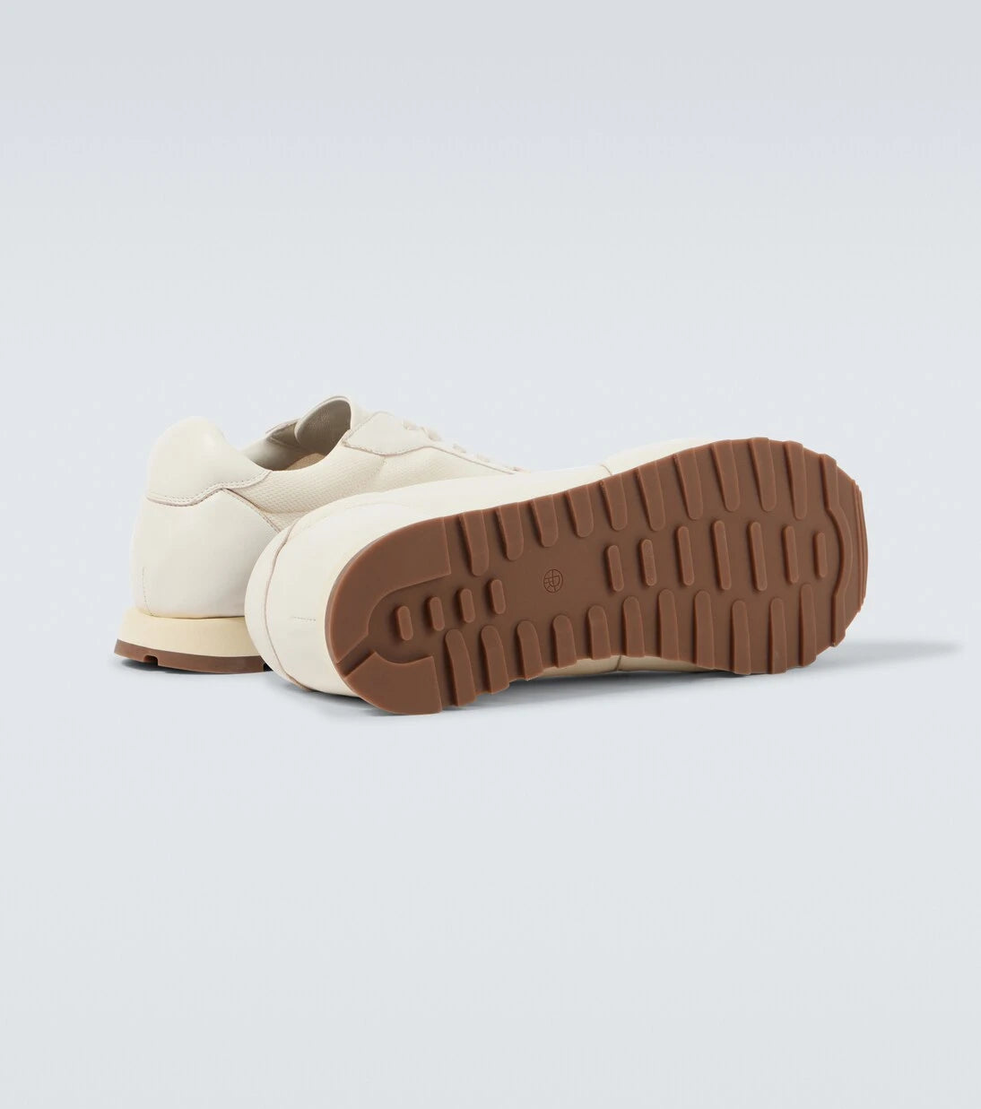 The Row - Owen leather-trimmed sneakers