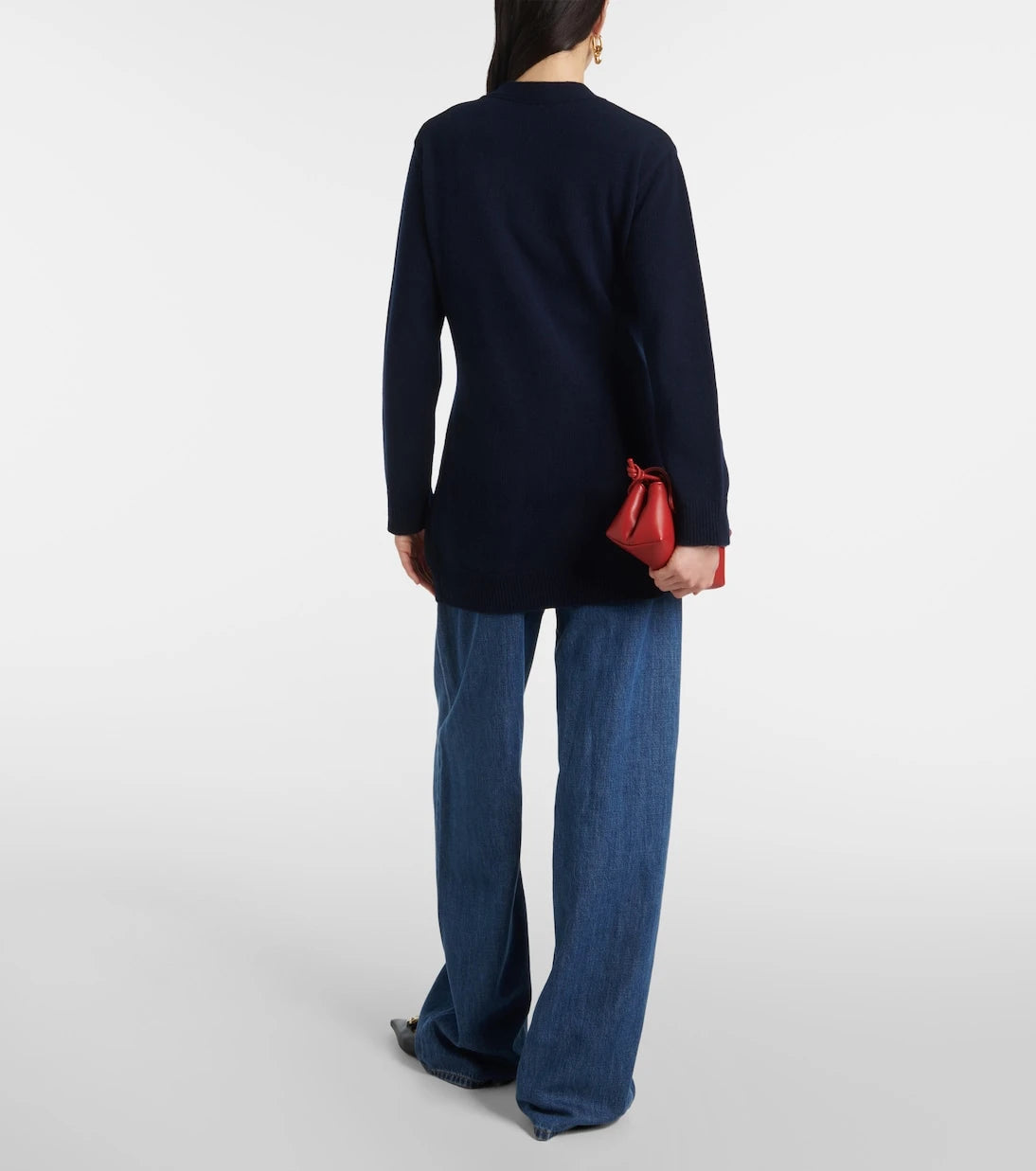 Valentino - Chain-detail virgin wool cardigan
