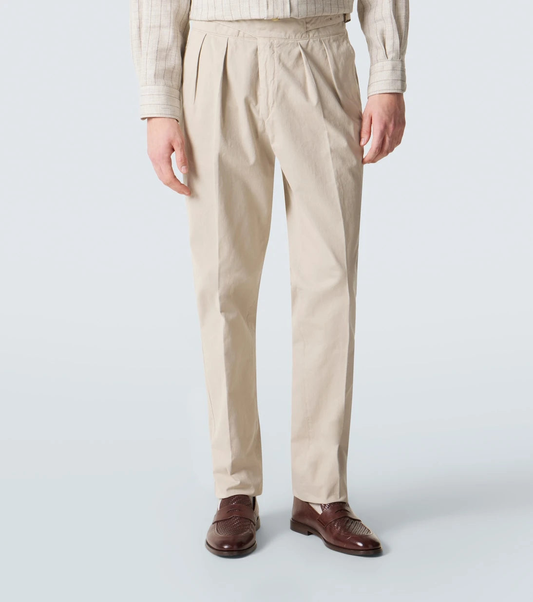 Rubinacci - Manny cotton twill tapered pants