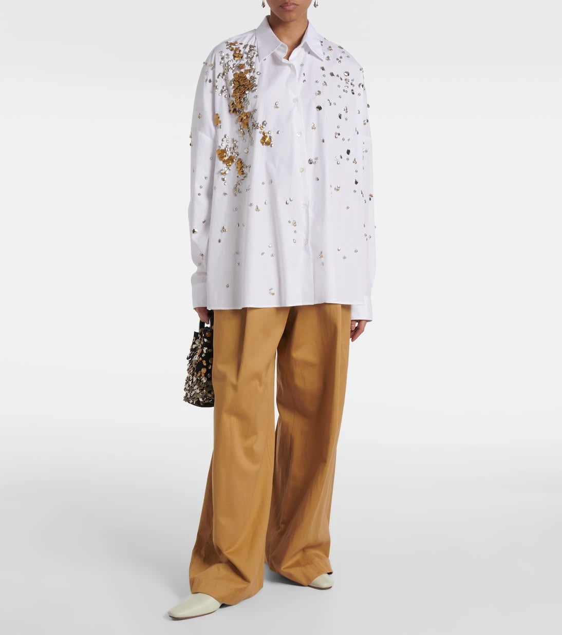 Dries Van Noten - Leather slip-on shoes
