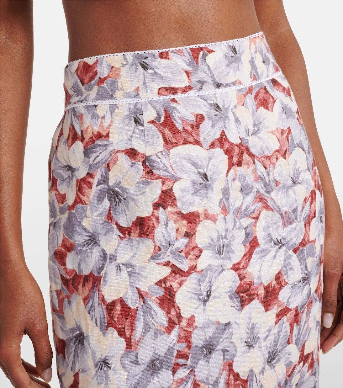 Posse - Emma floral linen maxi skirt
