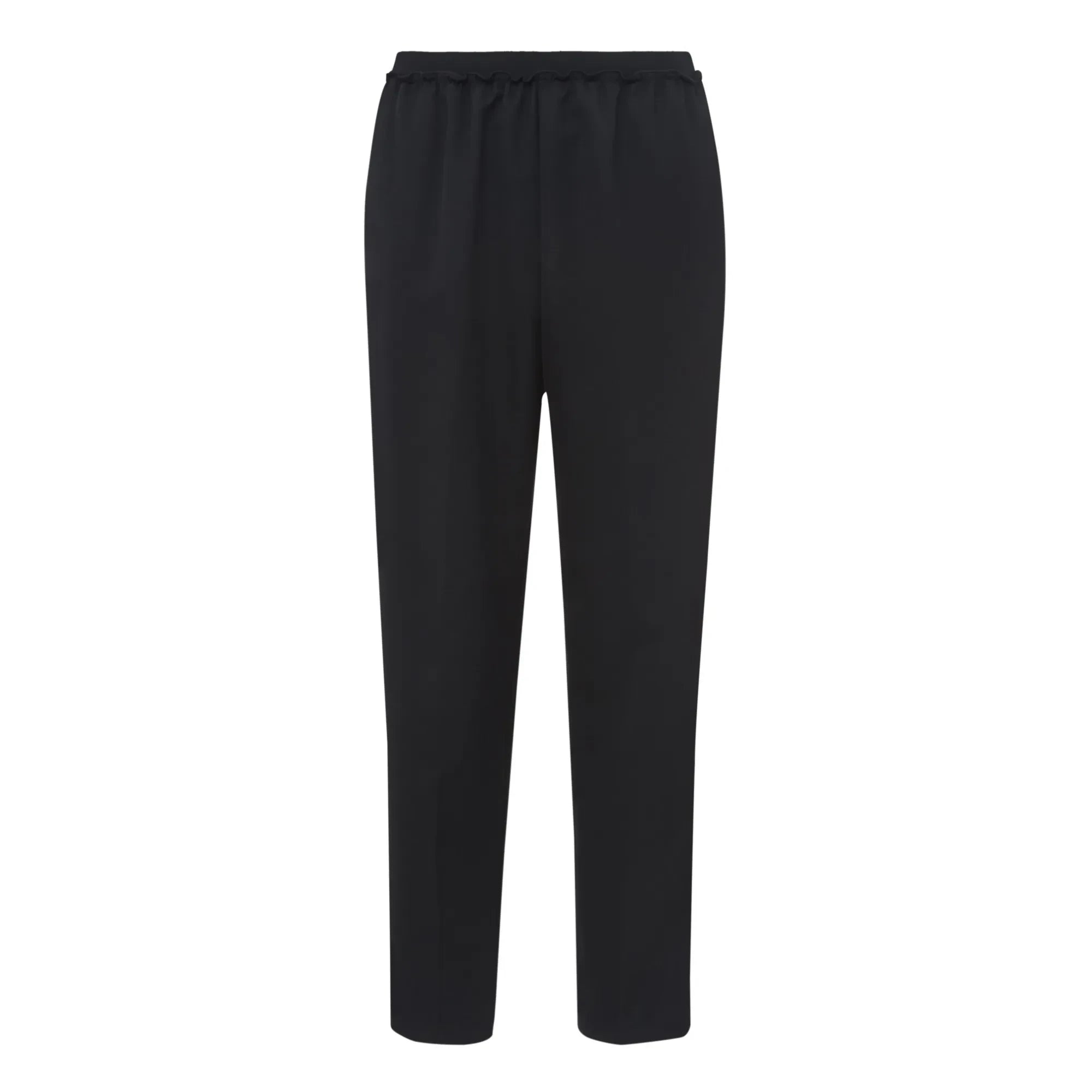 Pomandère - Elasticated Wool Pants | Black