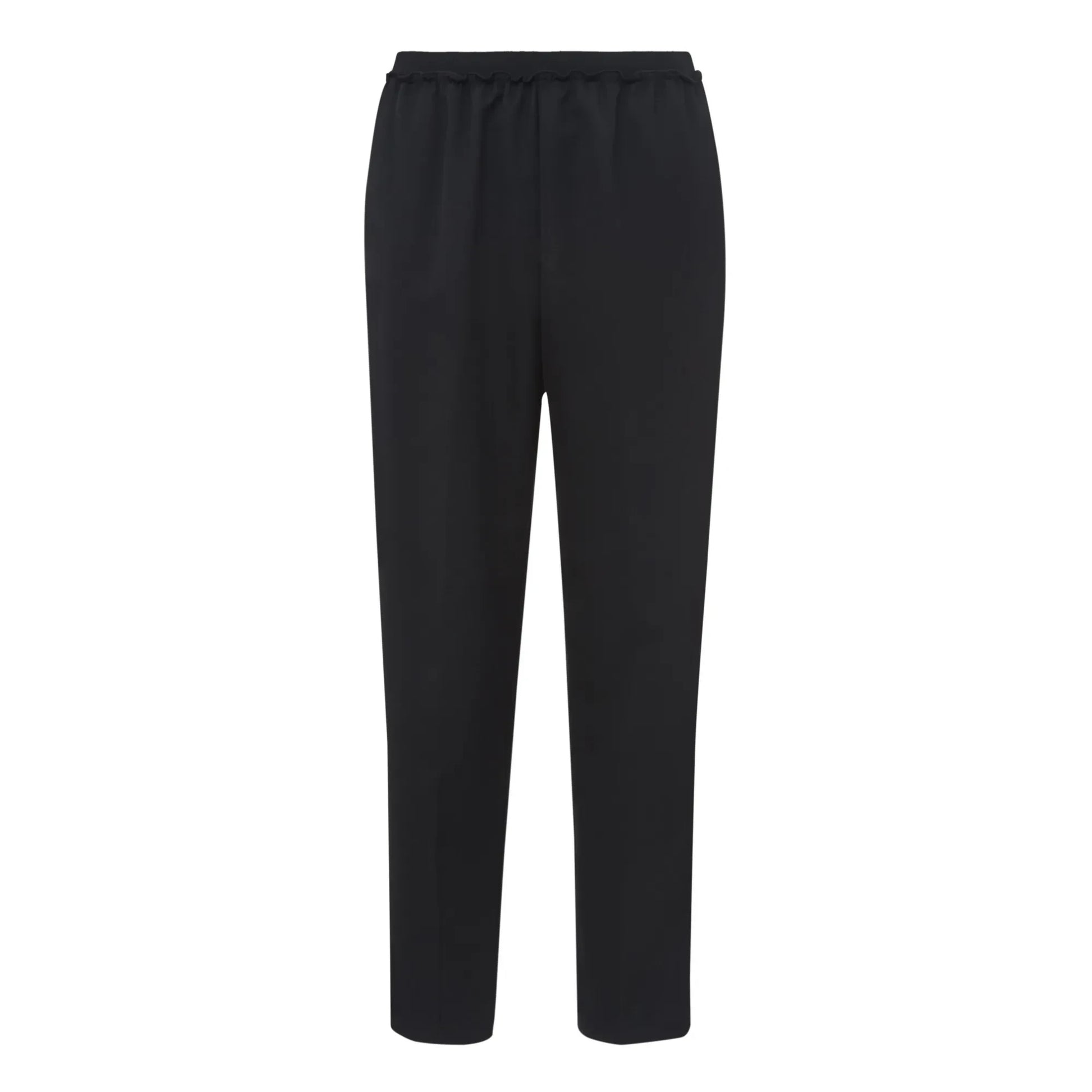 Pomandère - Elasticated Wool Pants | Black