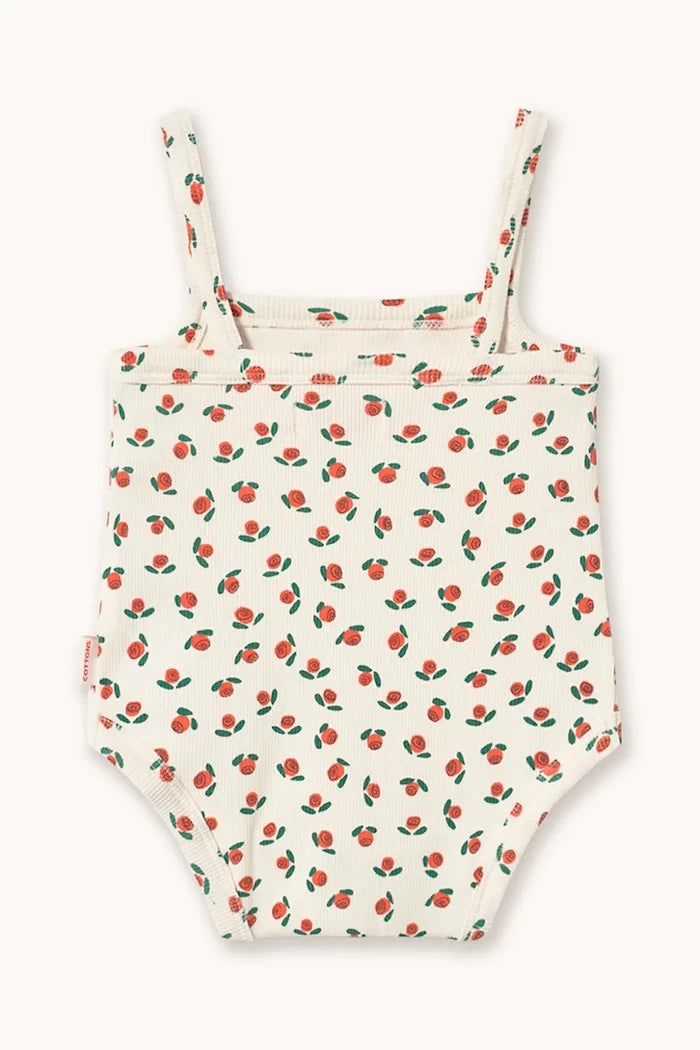Бебешко боди Tinycottons TINY ROSES RIB SLEEVELESS BODY
