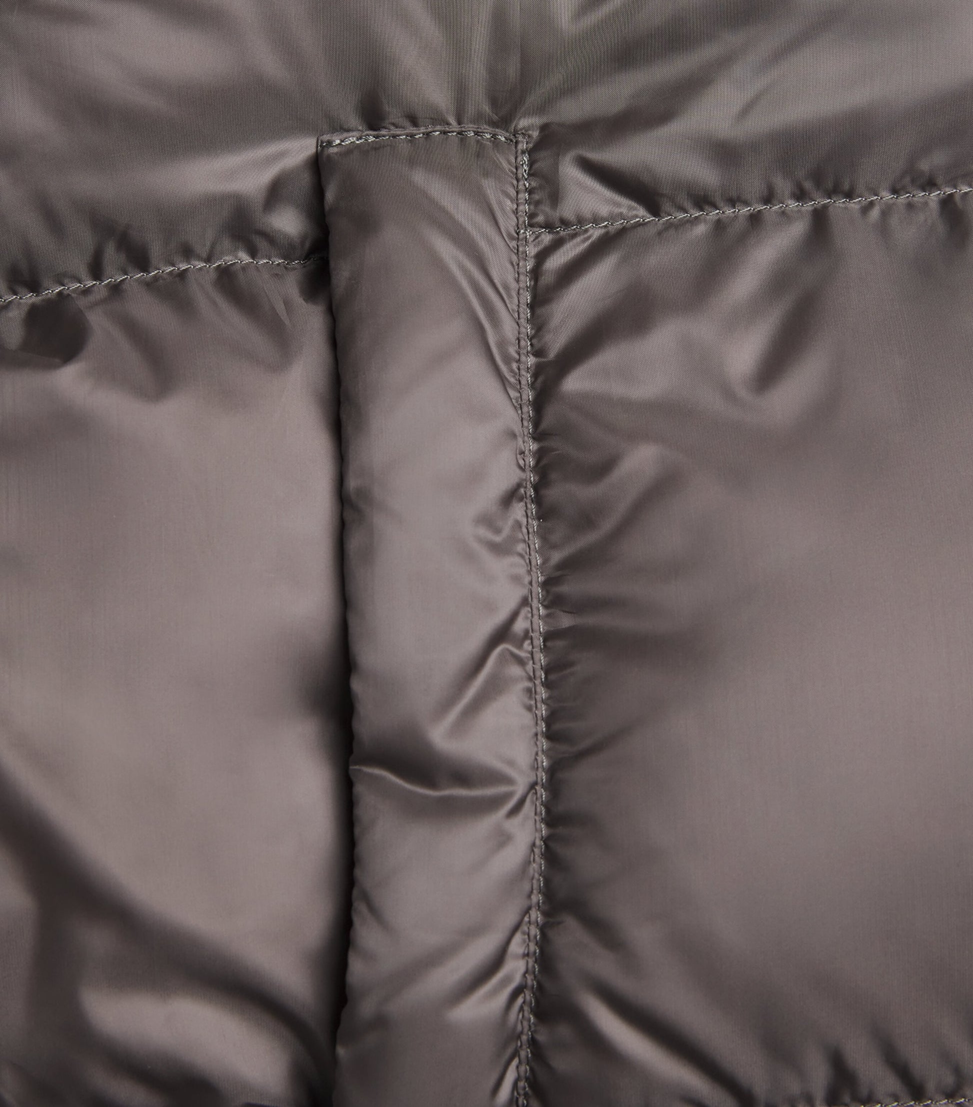 Max Mara Grey Water-Repellent Down Cropped Puffer Jacket