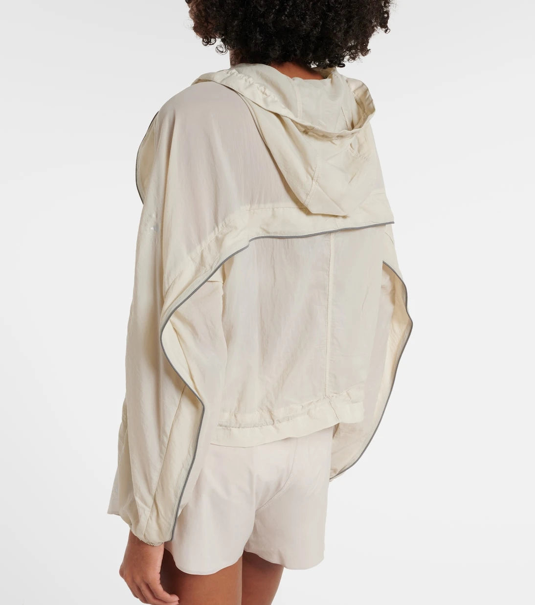 Adidas by Stella McCartney - Gathered hooded track jacket
