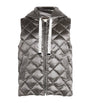 Grey Quilted Canvas Gilet