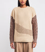 Fabiana Filippi Beige Cable-Knit Sweater