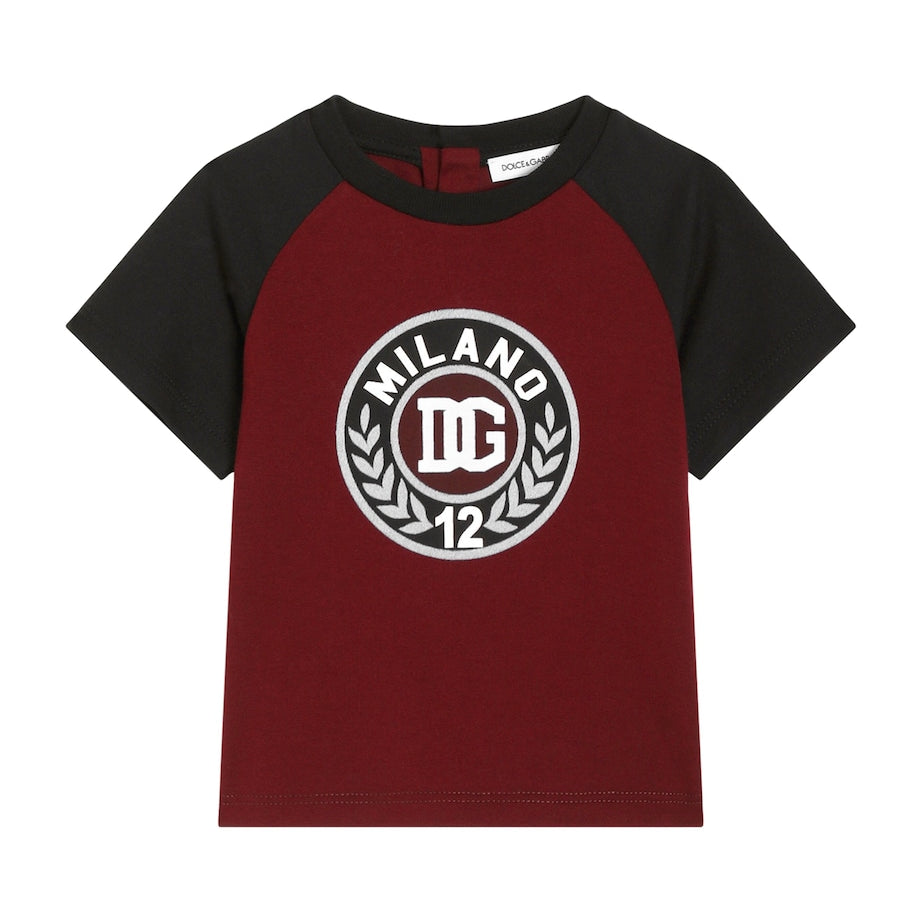 Dolce & Gabbana Kids Cotton Logo Varsity T-Shirt (3-30 Months)
