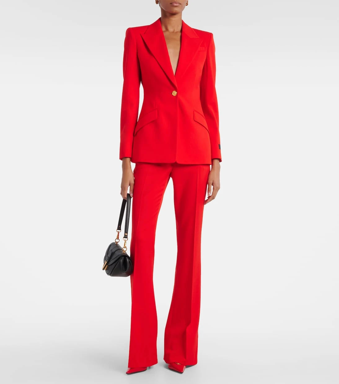Versace - Medusa '95 wool flared pants