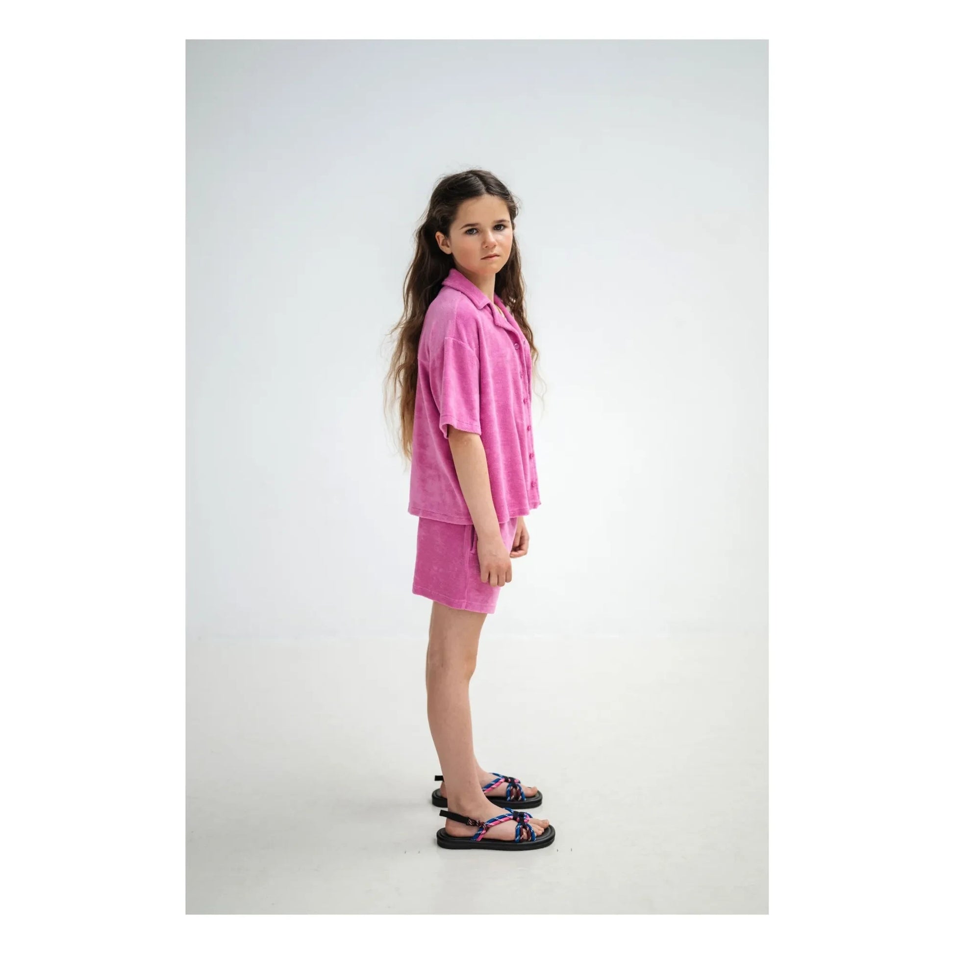 Repose AMS - Organic cotton terry shirt | Pink