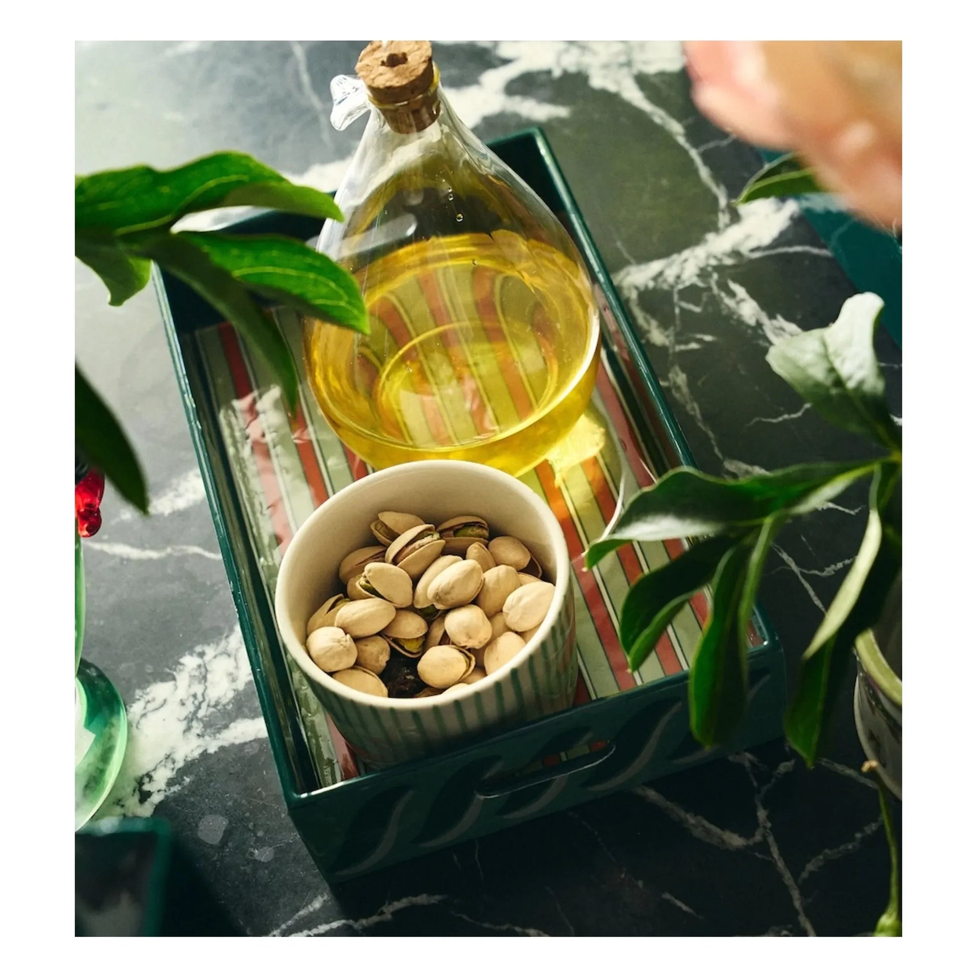 Anna + Nina - Glass oil cruet Pear