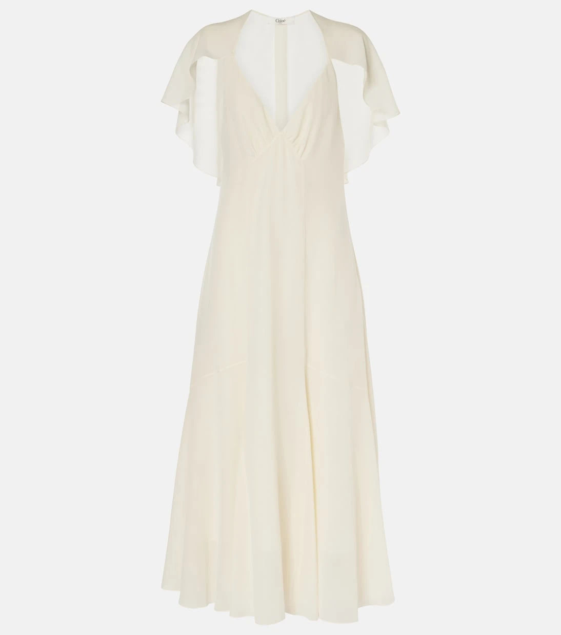 Chloé - Silk chiffon midi dress
