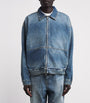 FEAR OF GOD ESSENTIALS Blue Denim Zip-Up Jacket