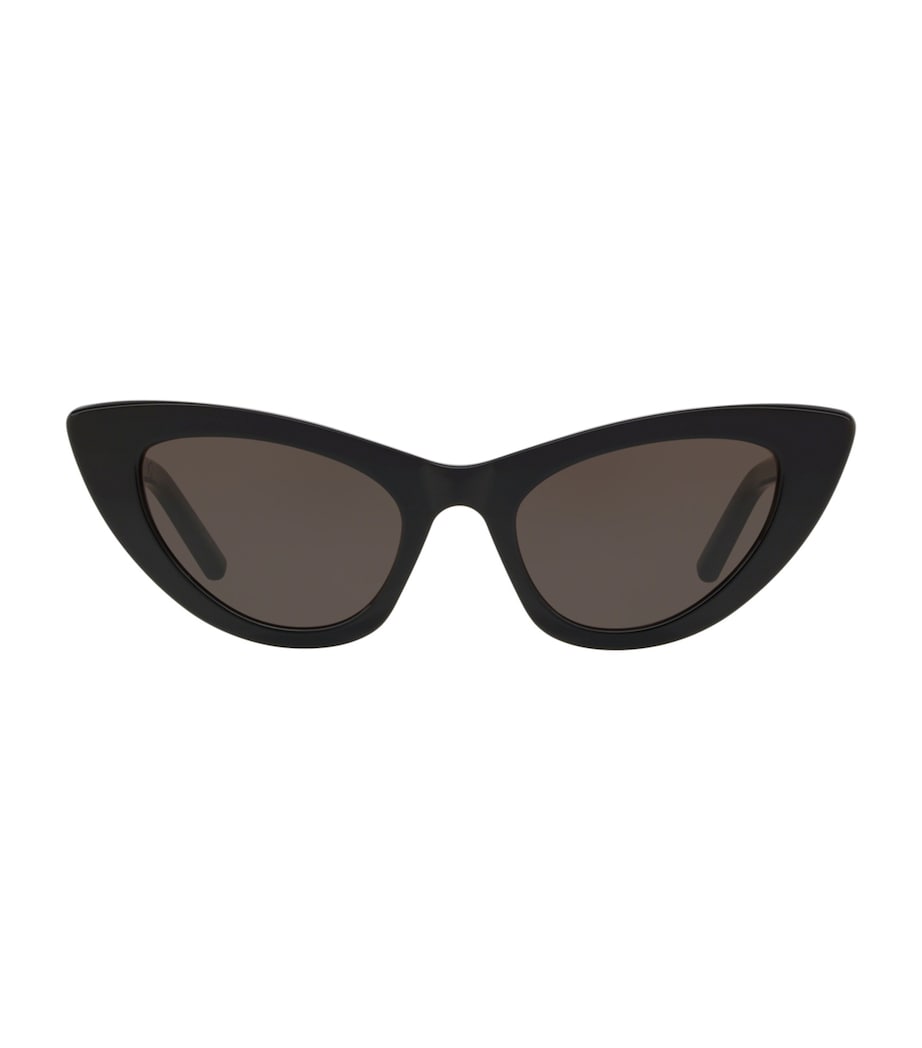 Saint Laurent Black Lily Cat Eye Sunglasses