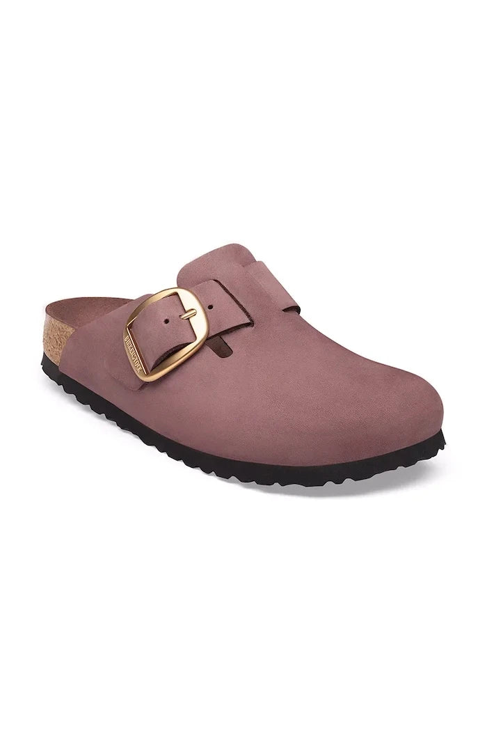 Birkenstock kadın nubuk terlik Boston Big Buckle Nubuck Leather