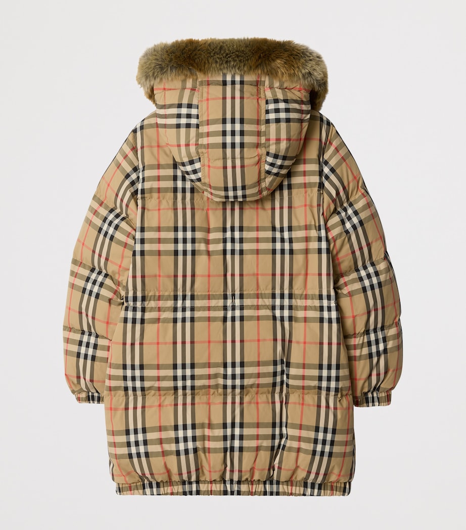 Burberry Kids Down Check Puffer Jacket (3-12 Years)