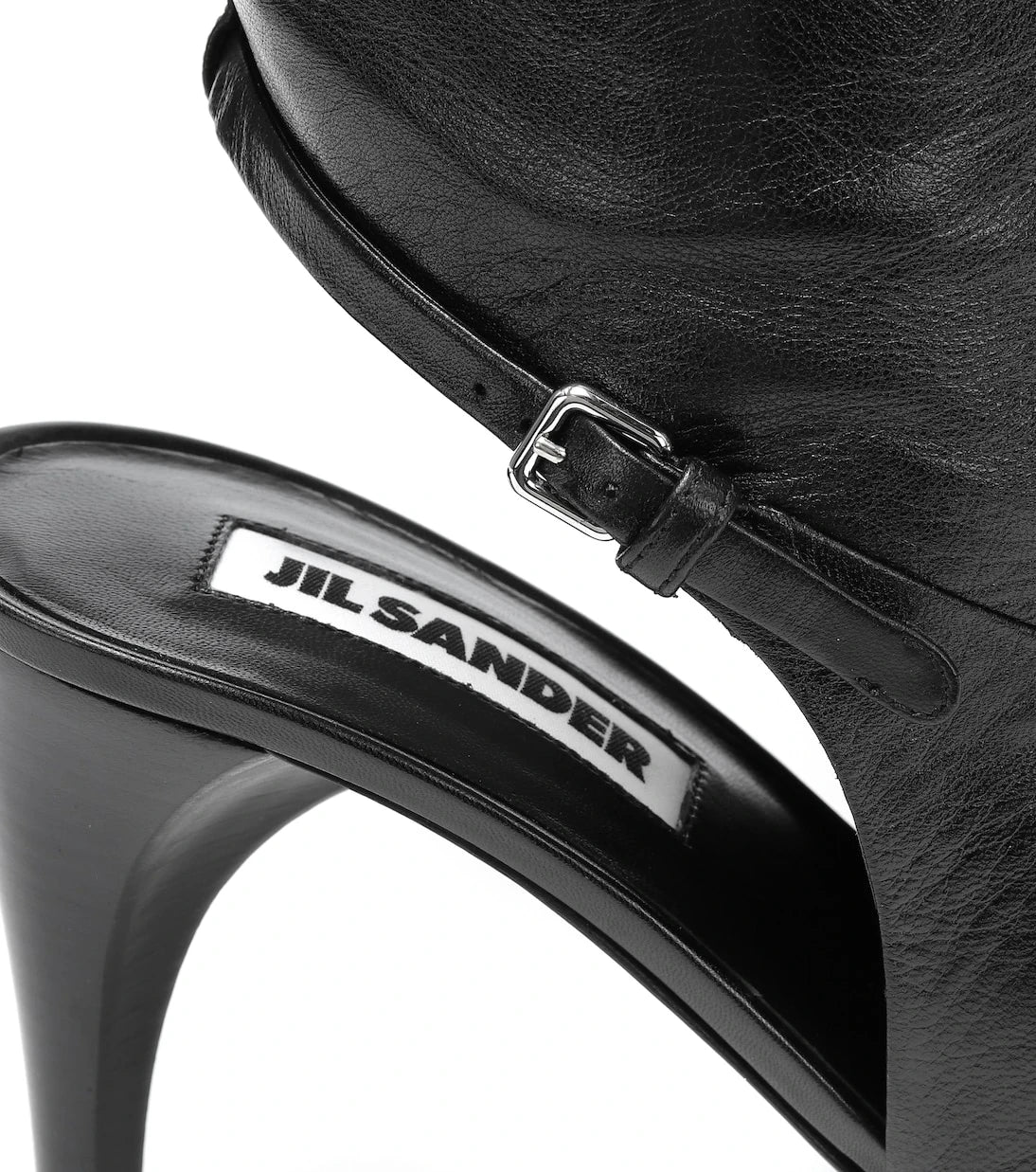 Jil Sander - Cut-out knee-high leather boots