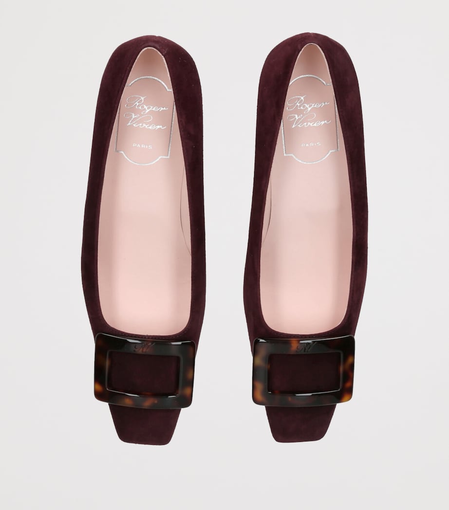 Roger Vivier Burgundy Suede Belle Vivier Pumps 45