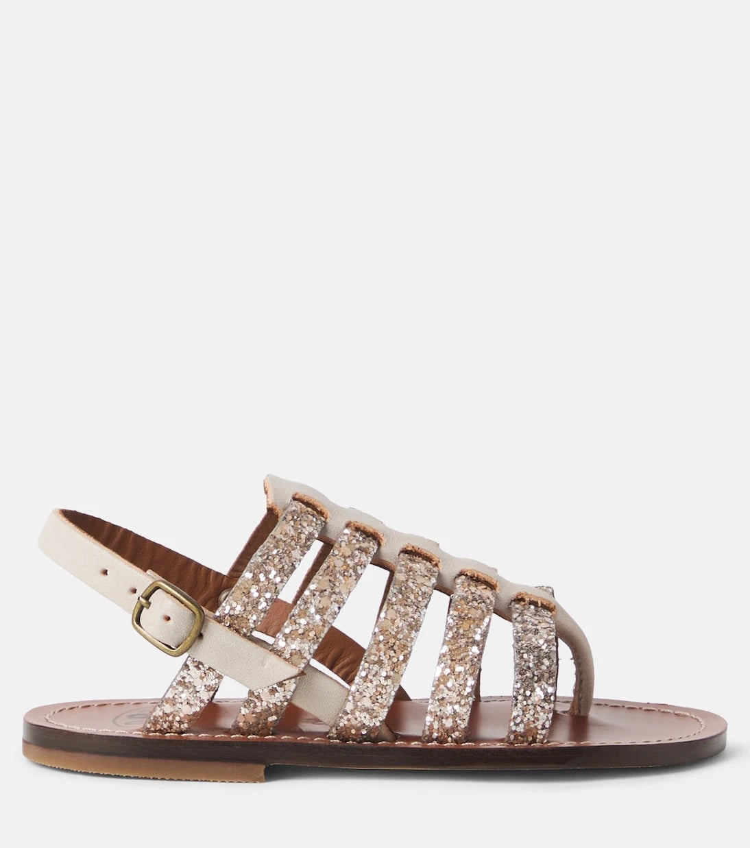 PèPè - Sequined leather sandals