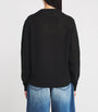 Polo Ralph Lauren Black Cotton Open Knit Polo Bear Sweater